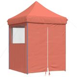 vidaXL Partytent 200 x 200 x 306 cm, terracotta, Oxford-stof