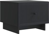 vidaXL Salontafel Zwart 49 x 50 x 40 cm Bewerkt hout