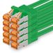 1aTTack.de 10 Gb/s LAN-patchkabel 10x 1,5m RJ45 netwerkkabel CAT7 - groen
