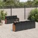 Maison Exclusive - Salon de jardin 8 pièces avec coussins, rotin synthétique noir