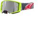 Alpinestars Supertech Corp Lunettes – Jaune Fluo Rouge Miroir Argent