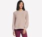 Skechers SKECHLUXE ELEVATE CREWNECK Dames Trui - Beige