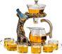 OEM Bol Glazen Theepot Set - Dier Vogel Ontwerp - Semi-automatische Drip Kom