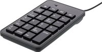 Deltaco TB-120 Numpad - 23 Toetsen - Bedraad - Mediatoetsen - USB - Zwart