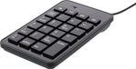 Deltaco TB-120 Numpad - 23 Toetsen - Bedraad - Mediatoetsen - USB - Zwart