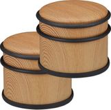 Merkloos 2x deurstopper binnen - rubber - 8 cm