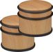 Merkloos 2x deurstopper binnen - rubber - 8 cm