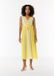 Comma Robe jaune citron / blanc