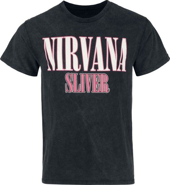 Nirvana Sliver Heren T-shirt - zwart - L