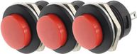 ProRide Drukknop Pulsschakelaar R13-507 - 16mm Inbouw - 250V/3A - Normally Open - Rood - 3 stuks