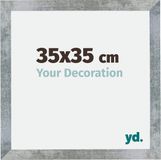 Your Decoration - Cadre photo 35x35 cm - MDF - Fer brossé - Mura