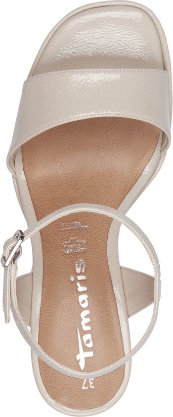 Tamaris Dames Sandaaltje 1-28342-44 - Beige - Maat 39 EU