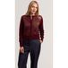 Ted Baker Cardigan imprimé floral avec devant tissé Maroon