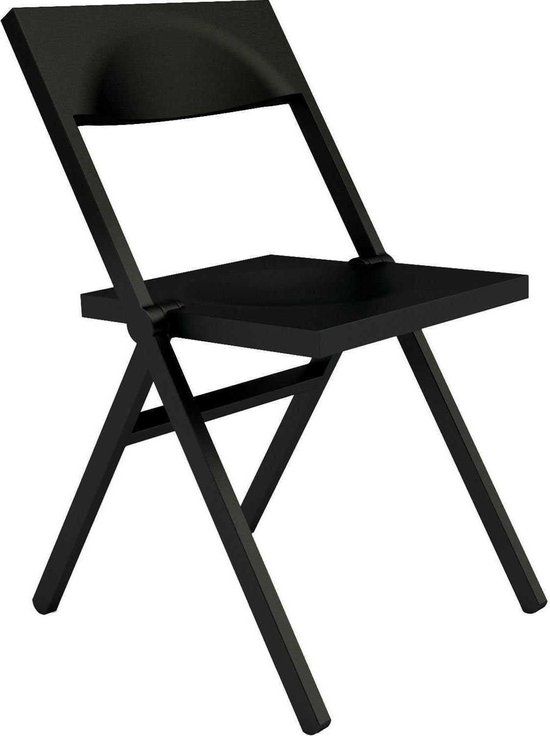 Alessi Piana Klapstoel Zwart | ASPN9017 | Indoor/Outdoor | Plastic