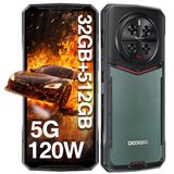 DOOGEE DK10 5G Rugged Smartphone 32 GB + 512 GB/2 TB, Dimensity 8020, 5150 mAh, 120 W, snel opladen, 6,67 inch AMOLED 120 Hz, onverwoestbare telefoon, 50 MP + 64 MP + 16 MP, IP68/69K/Dual