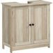 Meuble sous lavabo 60 cm, meuble de salle de bain 2 portes avec étagère réglable, anti-humidité, gris