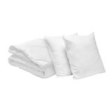 Blauw Bleu Calin LBOB40 Pack dekbedovertrek met 2 kussens polyester katoen wit 240 x 220 cm