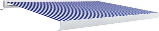 vidaXL Gemotoriseerde Luifel 400x300 cm Blauw en Wit