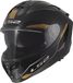 LS2 FF817 Challenger II Essential, casque intégral, Noir/Or, XXL