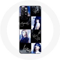 Blackpink Maniacase Etui voor Xiaomi Redmi Note 11s 5G Blackpink Handtekening Foto Jennie Jisoo Lisa Rose