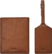 FOSSIL Gift Set Passport Case and Luggage Tag Brown