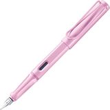 LAMY safari Vulpen lightrose | Lichtroze (Special Edition) | Ergonomische grip & gepolijste stalen penpunt EF | Robuust ASA-kunststof | Incl. LAMY T 10 blauwe patroon