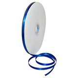 Morex Dubbelzijdig satijnen lint, 0,63 cm x 91,5 m, blauw (electric blue) lint voor cadeauverpakkingen, verjaardagskaarten, satijnen damesjurken, zijden linten voor knutselwerk, huwelijkscadeaus voor