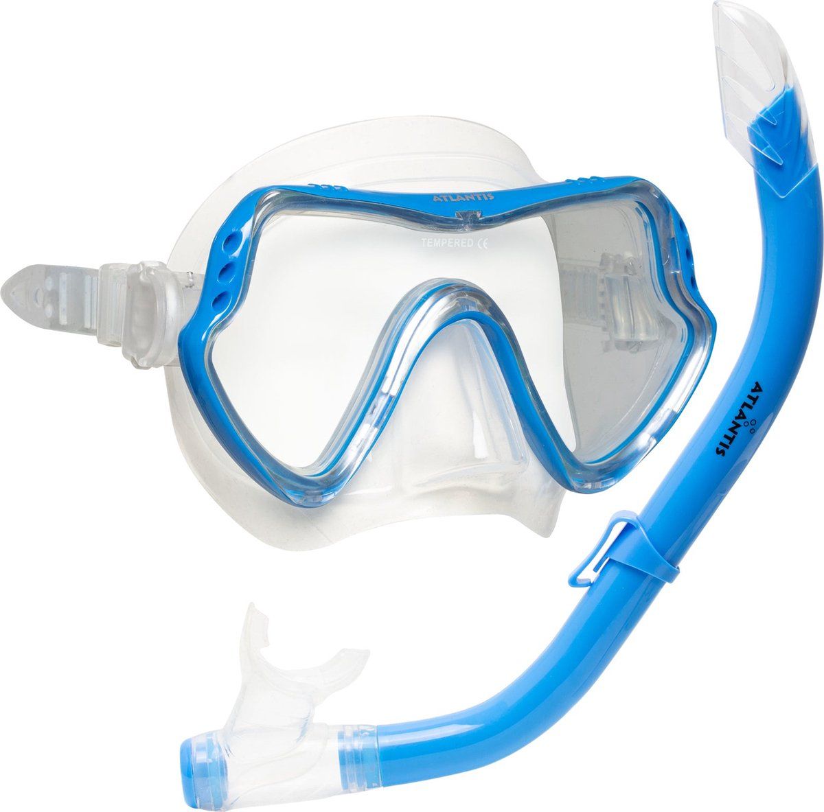 Atlantis Samana Pro Combo Snorkelset - Blauw - Volwassenen
