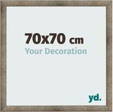 yd. Cadre photo 70x70 cm Métal Vintage MDF