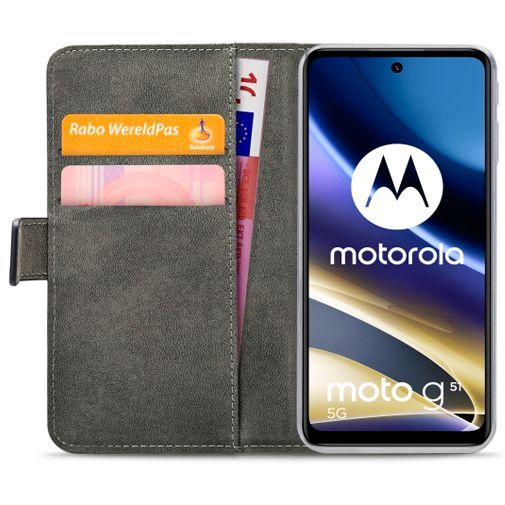 Mobilize PU-leer Book Case Zwart Motorola Moto G51