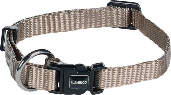 Flamingo Ziggi Halsband Honden Greige XS 20-35cm
