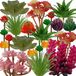 Unyqoos® Set de 22 mini-succulentes artificielles colorées