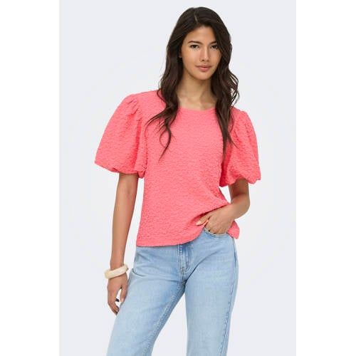 ONLY Top Broderie Roze
