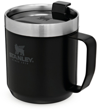 Stanley The Legendary Camp Mug 0.35L - Matt Black - Stainless Steel - Insulated - With Handle - Dishwasher Safe