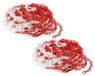 Ruban plastique Rouge/Blanc 100m 6mm