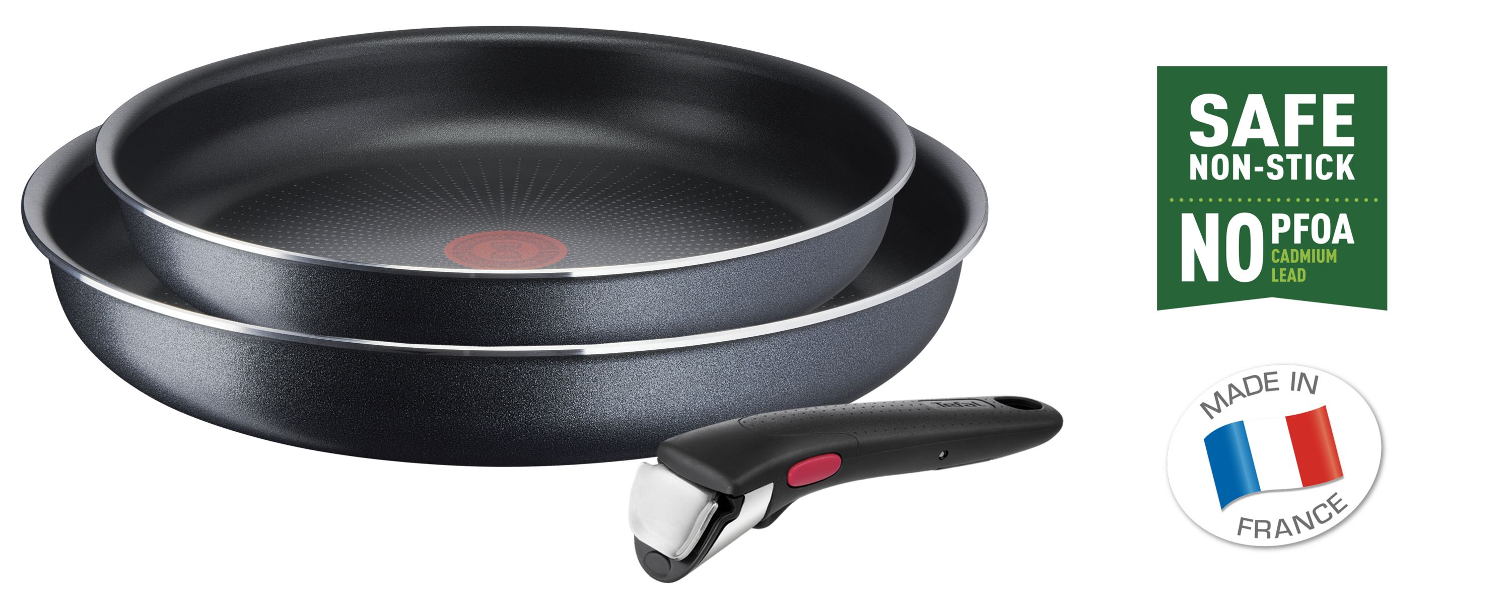 Tefal Ingenio XL Force L1589132 - Pannenset - Zwart - 3-delig
