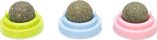 Beeztees kattenspeeltje Catnip Balletjes Jumz 3 stuks 5 x 5 x 4 cm - Kat