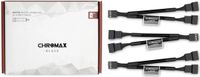 Noctua NA-SYC1 chromax.black, 4-Pins Y-Kabels voor PC-Ventilatoren (Zwart)