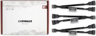 Noctua NA-SYC1 chromax.black, 4-Pins Y-Kabels voor PC-Ventilatoren (Zwart)