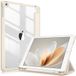 Fintie Hybride hoes met penhouder voor iPad 6e generatie 2018/iPad 5e generatie 2017/iPad Air 2/iPad Air 9,7 inch, schokbestendig, met transparante harde hoes aan de achterkant, beige