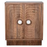 DRW Houten Ingangsmeubel met 2 deuren, Naturel, 106 x 43 x 91 cm