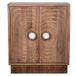 DRW Houten Ingangsmeubel met 2 deuren, Naturel, 106 x 43 x 91 cm