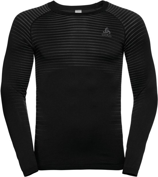 ODLO Suw Top Crew Neck L/S Performance Light Sportshirt Heren - Black