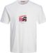 JACK & JONES JORMARBELLA FRONT TEE SS CREW NECK T-shirt Homme M Blanc Coton