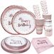 Allecto Rose Or Anniversaire Vaisselle Set