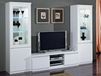 Mobistoxx ROMEO Tv-meubel set hoogglans wit met verlichting