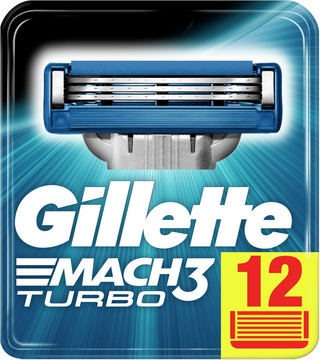 Gillette Mach3 Turbo - 12 Stuks - Scheermesjes