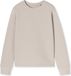 Schiesser Sweatshirt Dames Beige Gestipt Ronde Hals Lange Mouw Katoenmix