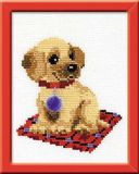RIOLIS HB067 Puppy Geteld Kruissteekpakket 15 x 18 cm