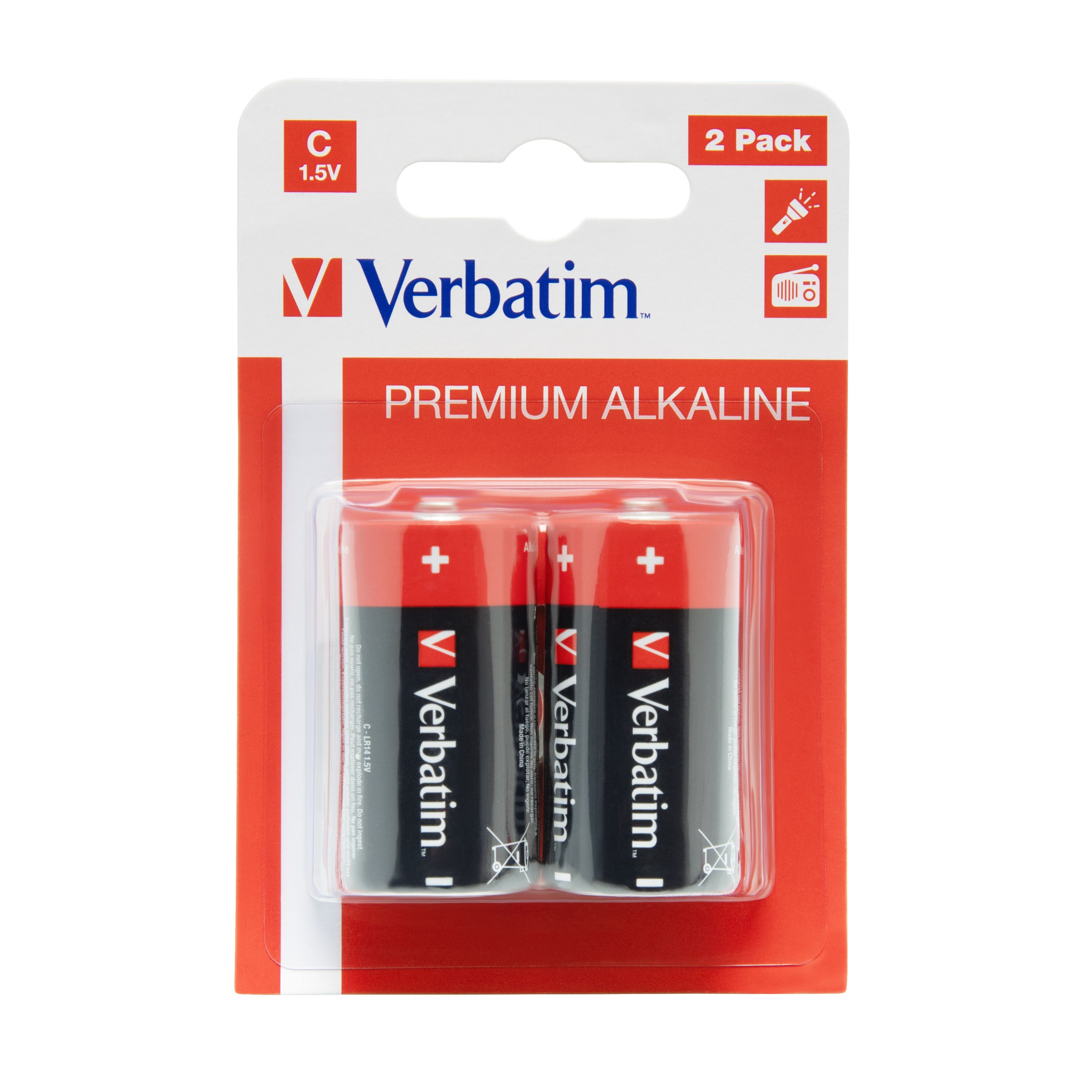 Verbatim C-alkalinebatterijen - 2 stuks